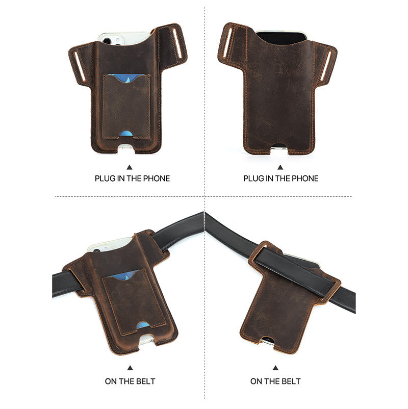Fondina versatile per cellulare in pelle da appendere alla cintura. - image 19