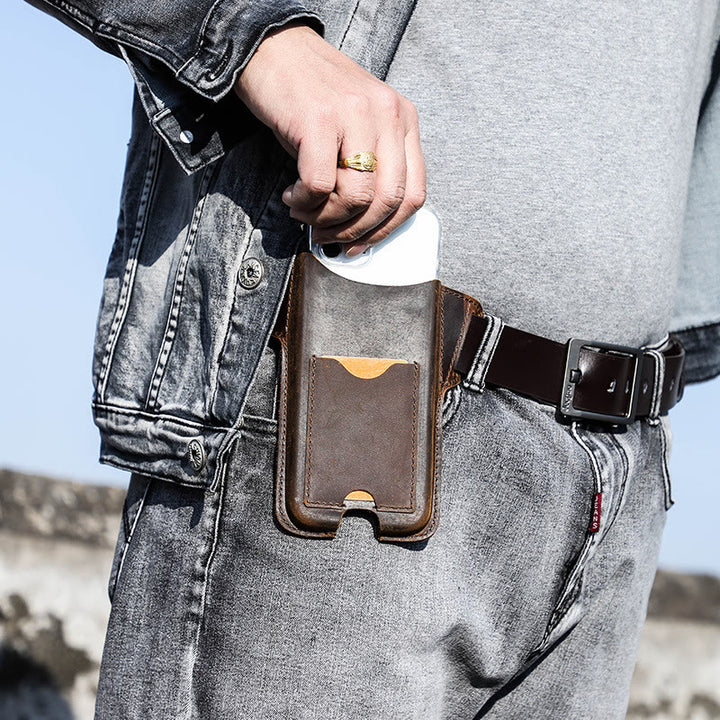 Fondina versatile per cellulare in pelle da appendere alla cintura. - image 25