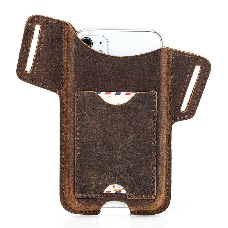 Fondina versatile per cellulare in pelle da appendere alla cintura. - image 20