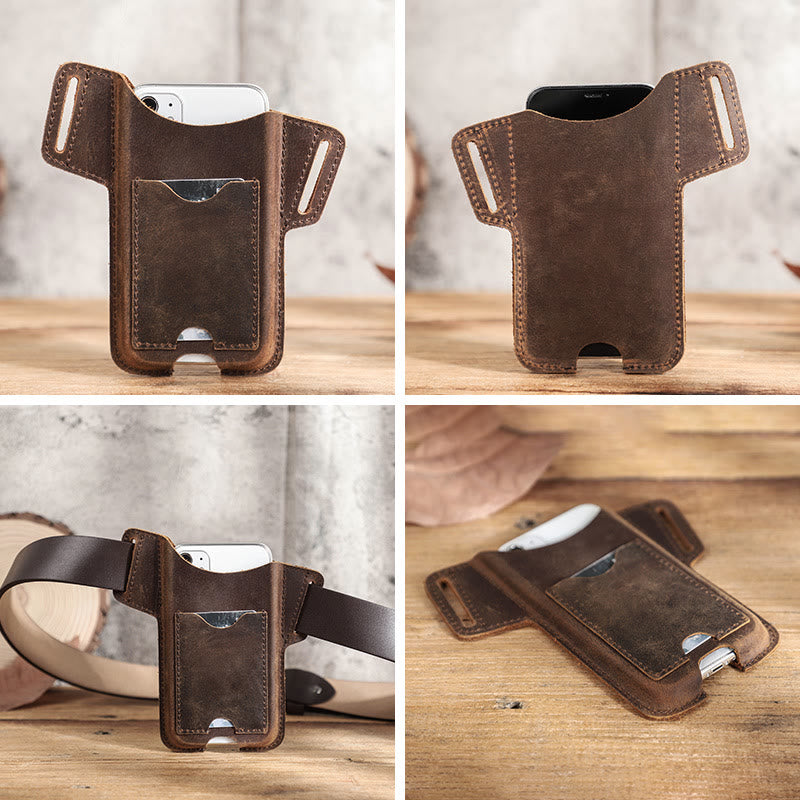 Fondina versatile per cellulare in pelle da appendere alla cintura. - image 26