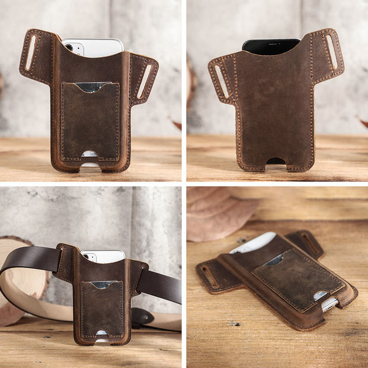 Fondina versatile per cellulare in pelle da appendere alla cintura. - image 26