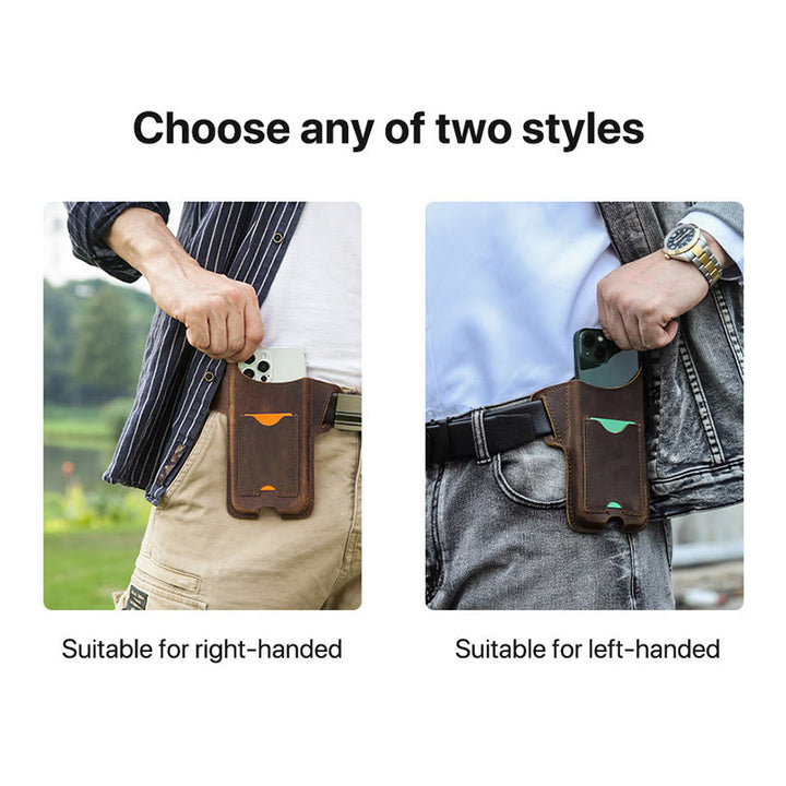 Fondina versatile per cellulare in pelle da appendere alla cintura. - image 22