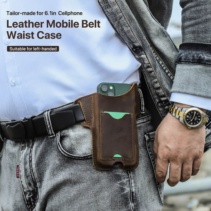 Fondina versatile per cellulare in pelle da appendere alla cintura. - image 21