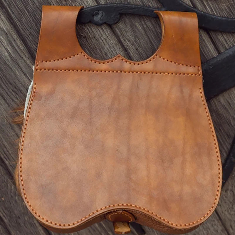 Borsa con cintura con fibbia in pelle stile vichingo robusto - image 2