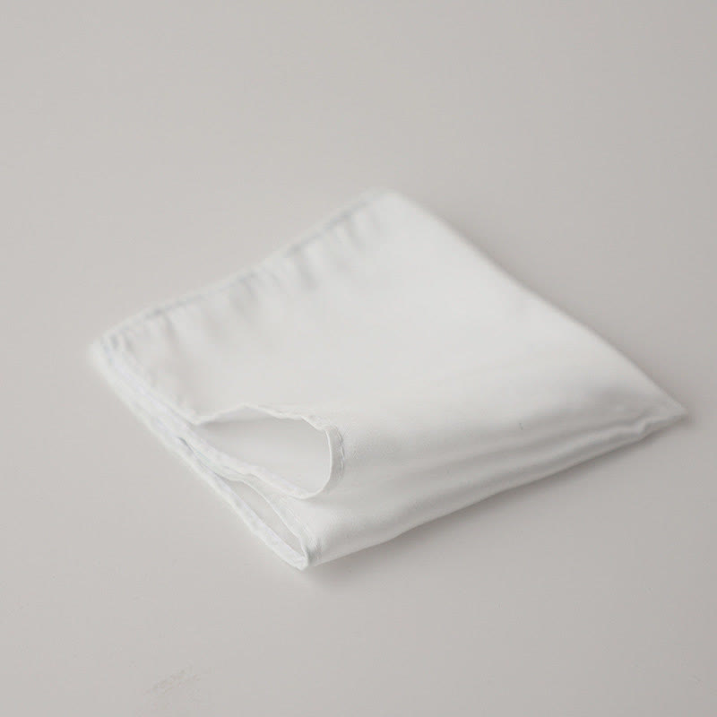 Fazzoletto da taschino da uomo con bordo bianco e colorato - Bianco - image 10