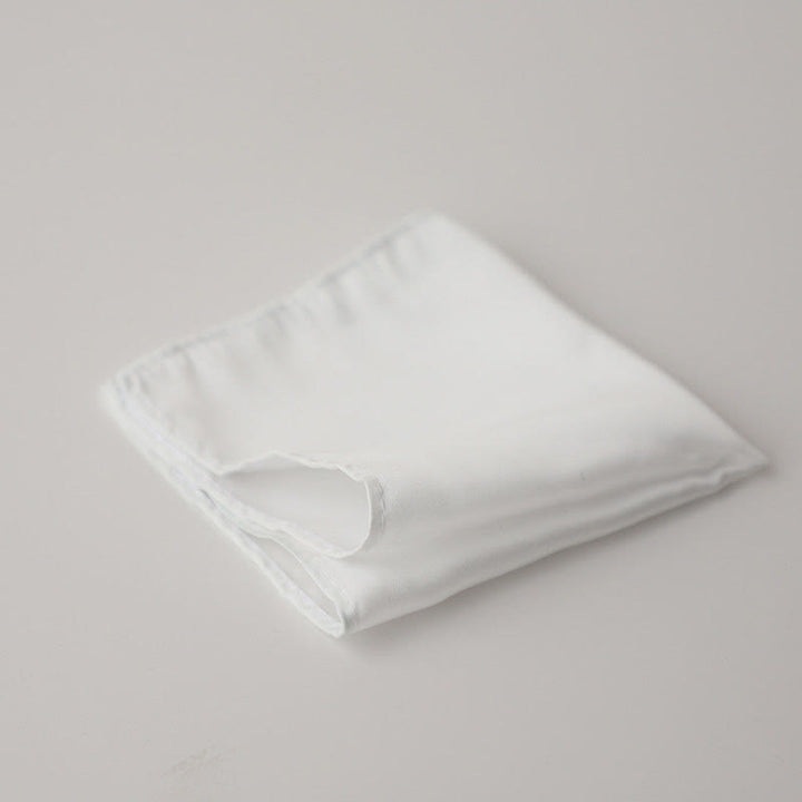 Fazzoletto da taschino da uomo con bordo bianco e colorato - Bianco - image 10
