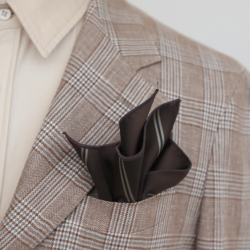 Fazzoletto da taschino elegante da uomo con motivo floreale retrò - image 5