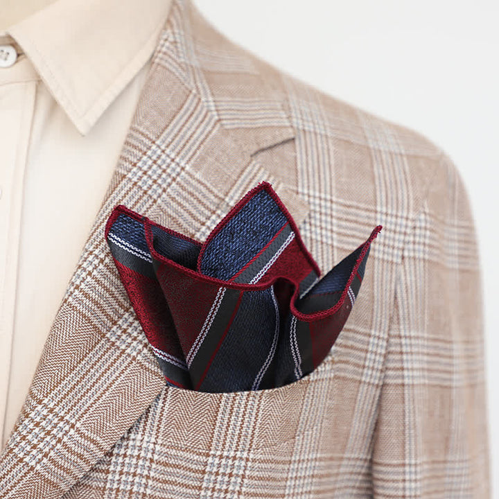 Fazzoletto da taschino elegante da uomo con motivo floreale retrò - image 7