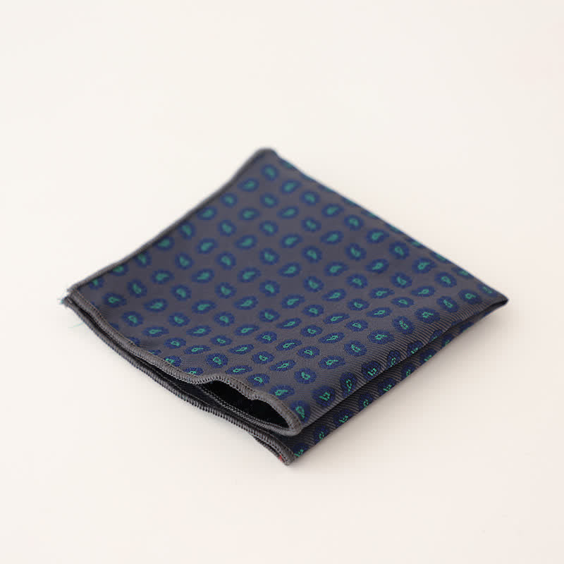Fazzoletto da taschino a righe a pois da uomo - Stile n. 11 - image 14