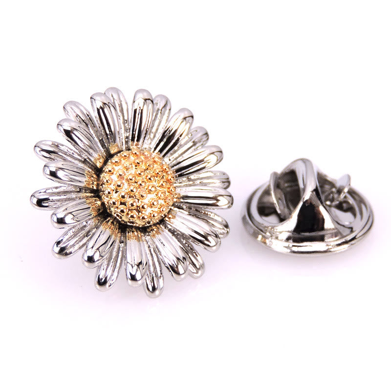 Spilla retrò a forma di margherita, accessori per camicie semplici e carini - image 4