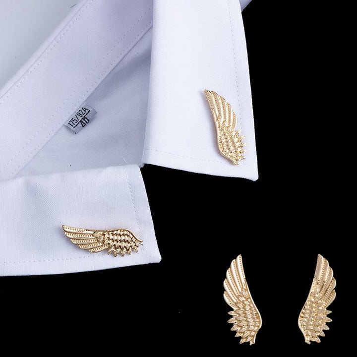 Spilla Ali Retro Oro Argento Camicia Accessori - Ali d'oro (1 paio) - image 1