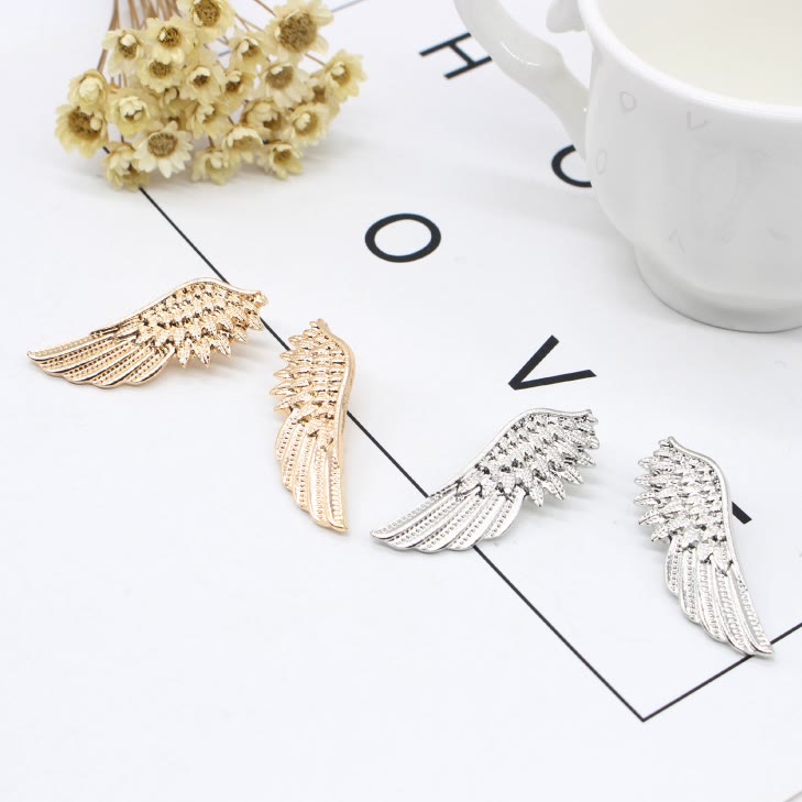 Spilla Ali Retro Oro Argento Camicia Accessori - image 3