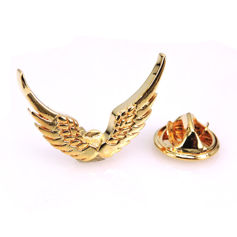 Spilla Ali Retro Oro Argento Camicia Accessori - Ala d'oro (1 pz.) - image 12