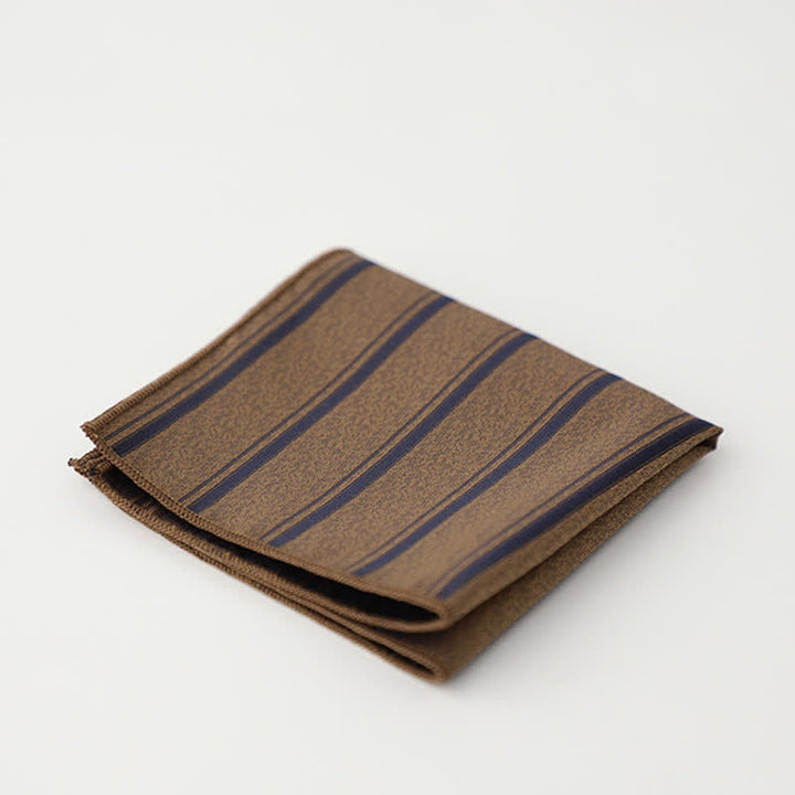 Fazzoletto da taschino da uomo a righe piccolo quadrato stampato - Stile n. 7 - image 10