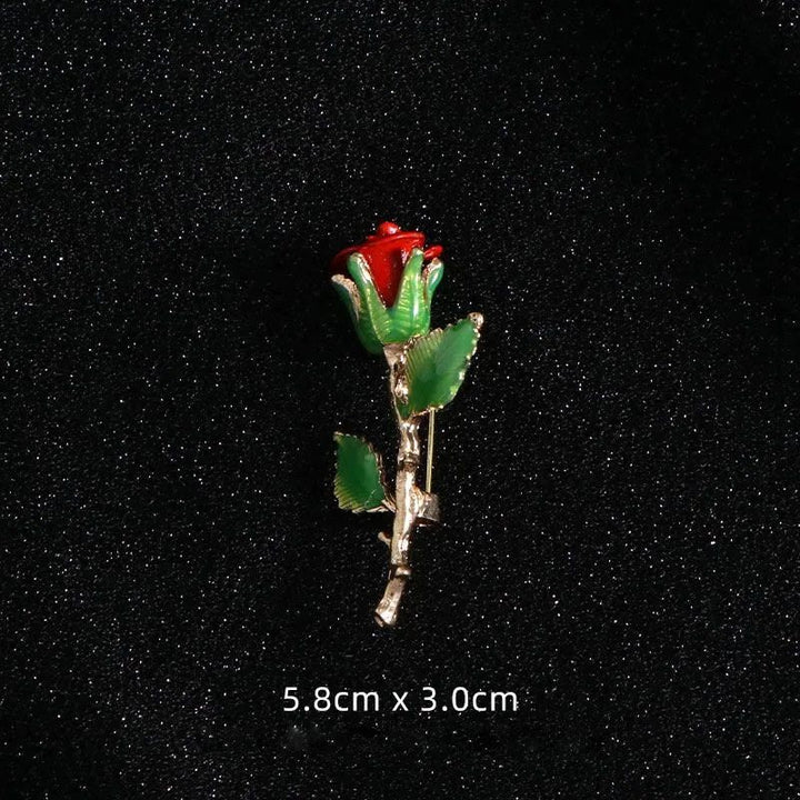 Spilla a forma di rosa con pistola vintage, accessori per camicie - image 7