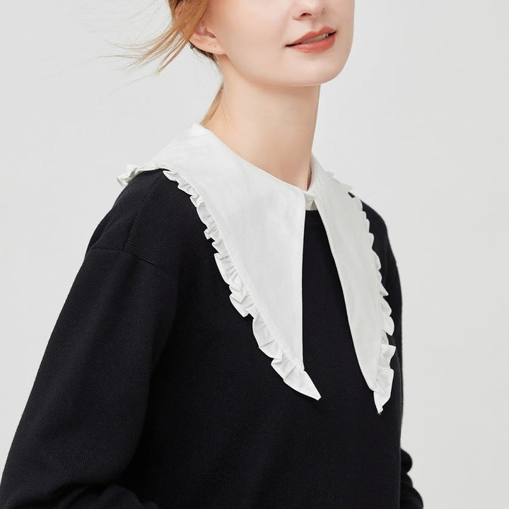 Camicia mezza staccabile con colletto falso e ampio risvolto - image 3