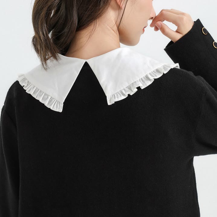 Camicia mezza staccabile con colletto falso e ampio risvolto - image 5