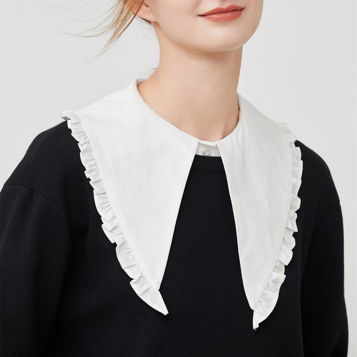 Camicia mezza staccabile con colletto falso e ampio risvolto - Bianco - Taglia unica - image 0