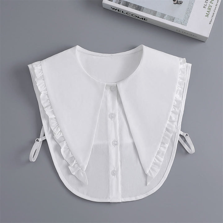 Camicia mezza staccabile con colletto falso e ampio risvolto - image 7