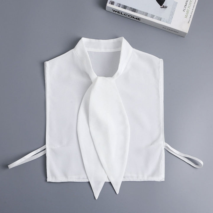 Grande colletto finto con colletto staccabile a mezza camicia con coniglietto - Bianco - Taglia unica - image 12
