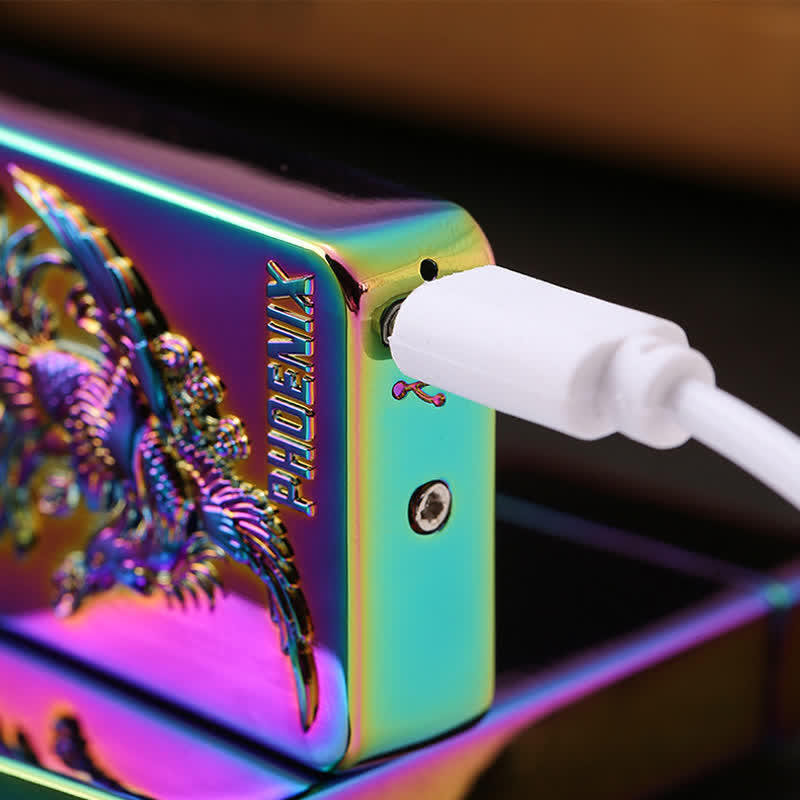 Accendino elettronico ricaricabile USB senza fiamma Dragon Double Arc - image 3
