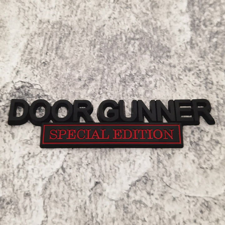 Adesivo in metallo per auto DOOR GUNNER SPECIAL EDITION - Nero e rosso - image 3