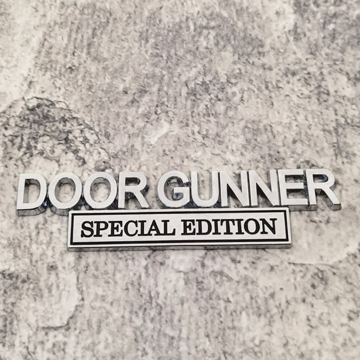 Adesivo in metallo per auto DOOR GUNNER SPECIAL EDITION - Argento e nero - image 4