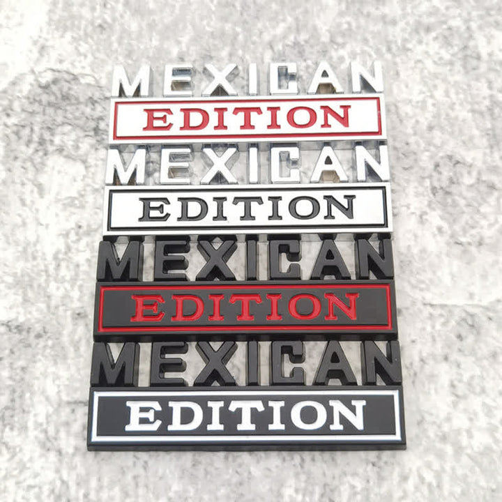 Adesivo in metallo per auto MEXICAN EDITION - image 0