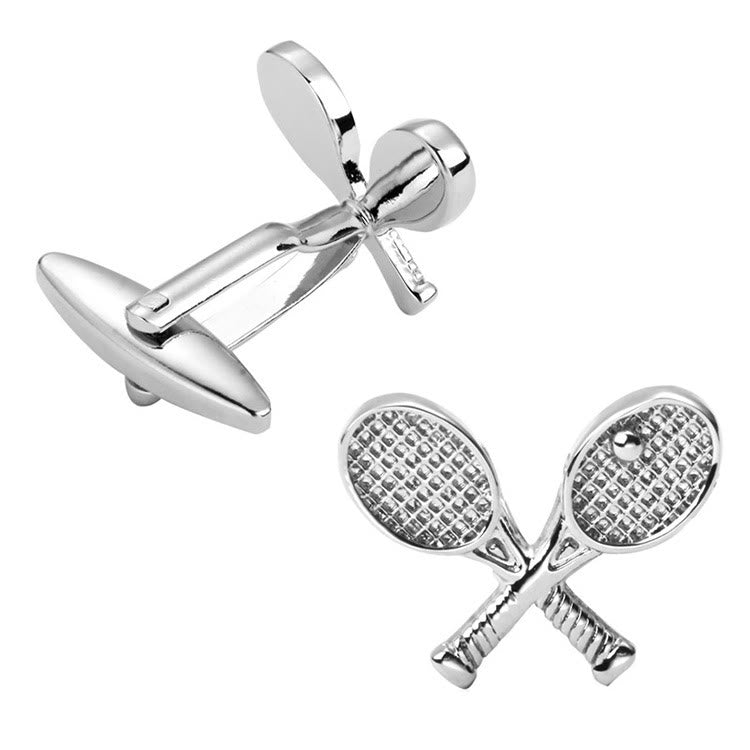 Set di gemelli da uomo con copribottoni Tennis Time - image 9
