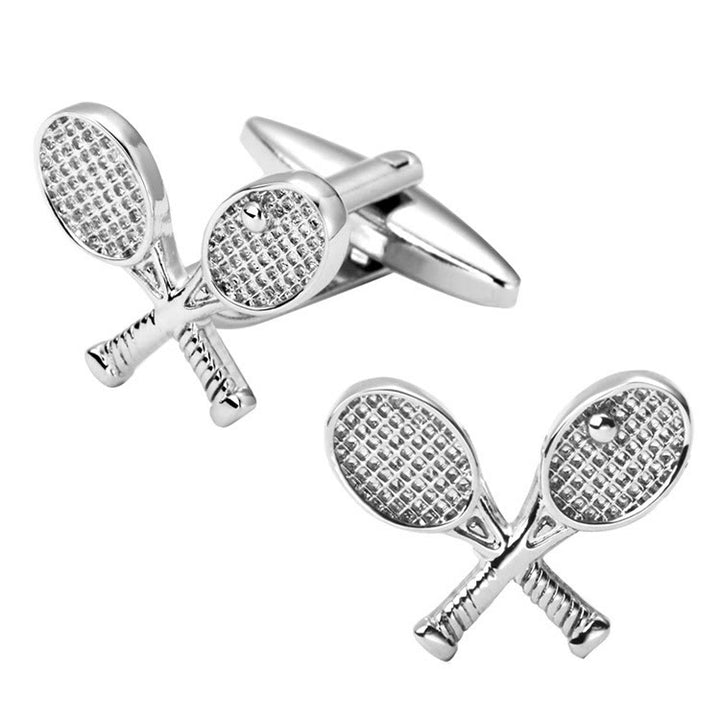 Set di gemelli da uomo con copribottoni Tennis Time - image 8