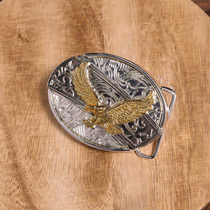 Set di ciondoli con fibbia per cintura fai da te in oro e argento con coltello nascosto e corno di cervo turchese - image 30