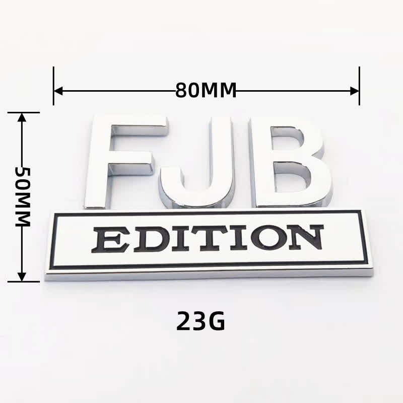 Distintivo per auto adesivo in metallo FJB EDITION - image 2