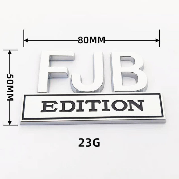 Distintivo per auto adesivo in metallo FJB EDITION - image 2