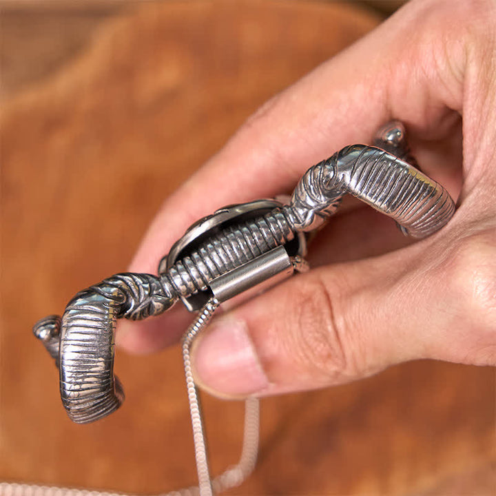 Fibbia per cintura multifunzione in argento con ciondolo a forma di teschio di pecora turchese (in prevendita) - image 7