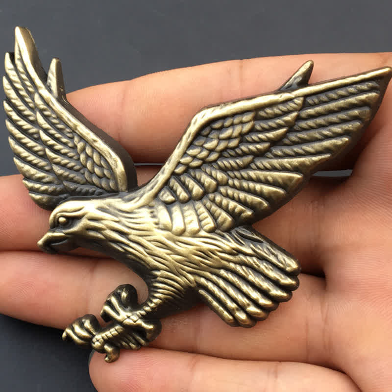 Adesivo in metallo con stemma per auto Flying Eagle - Bronzo - image 0