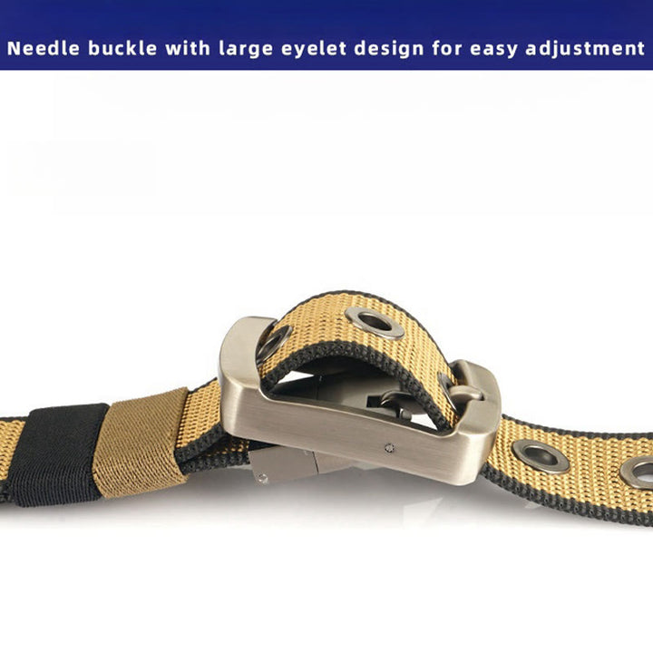 Cintura con fibbia girevole da uomo Cintura in nylon reversibile - image 3