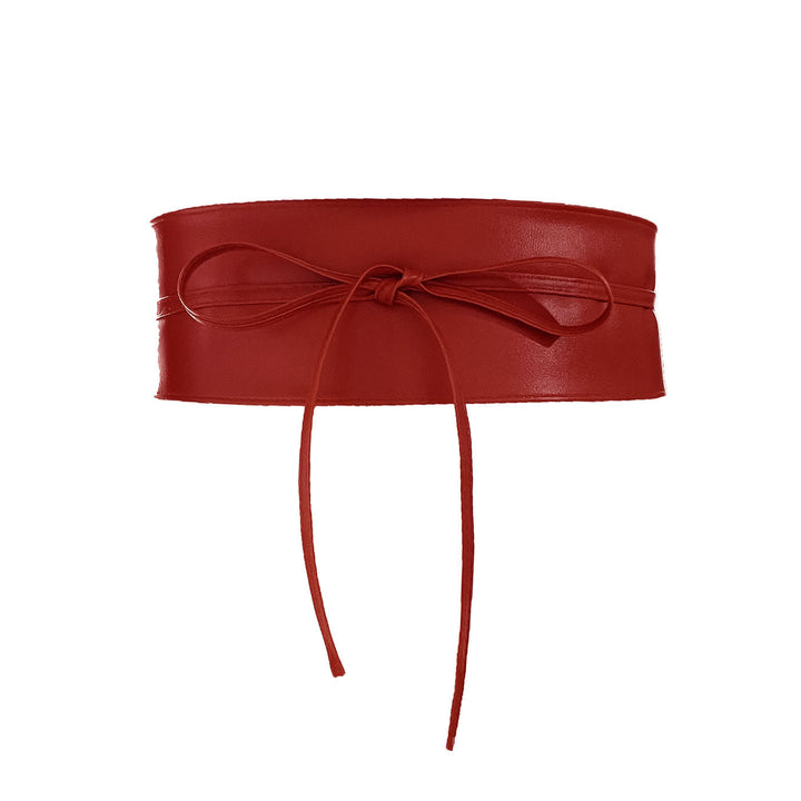 Cintura larga per donna Cintura corsetto in pelle - Rosso - image 11