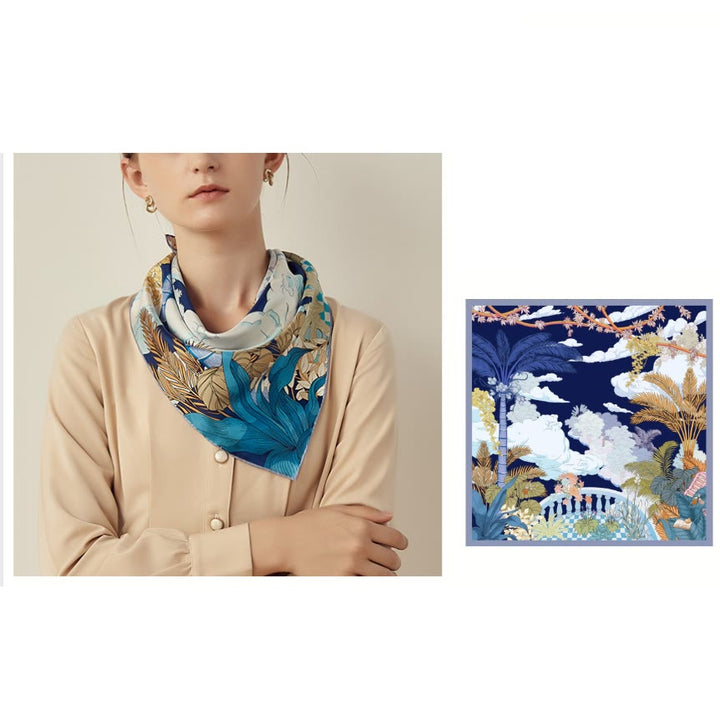 Sciarpa sottile in seta primaverile "Garden In The Air" da donna - image 3