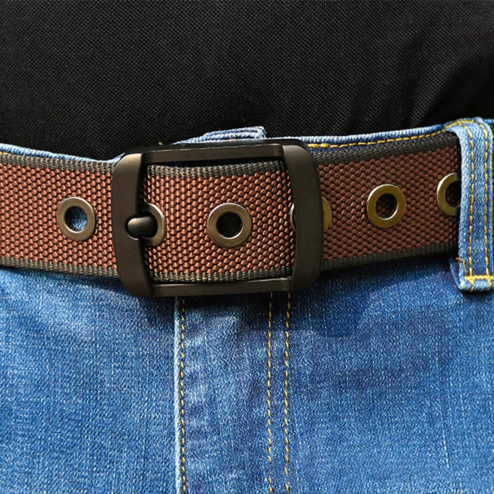 Cintura sportiva con fibbia girevole da uomo su due lati - image 1
