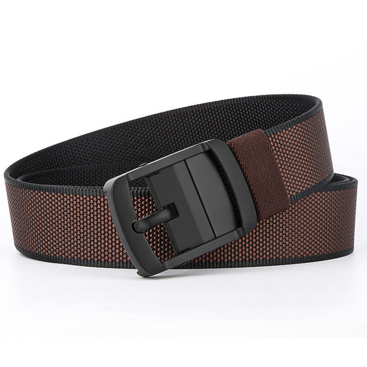 Cintura sportiva con fibbia girevole da uomo su due lati - Nero+Marrone - 54 - image 0