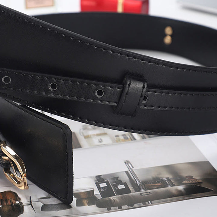 Cintura in pelle staccabile Cintura corsetto a doppio uso da donna - image 10