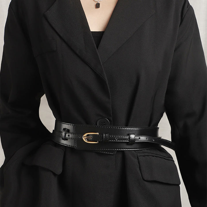 Cintura in pelle staccabile Cintura corsetto a doppio uso da donna - image 5
