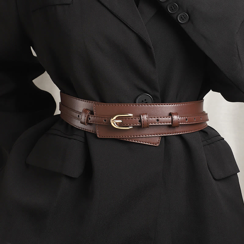 Cintura in pelle staccabile Cintura corsetto a doppio uso da donna - image 4