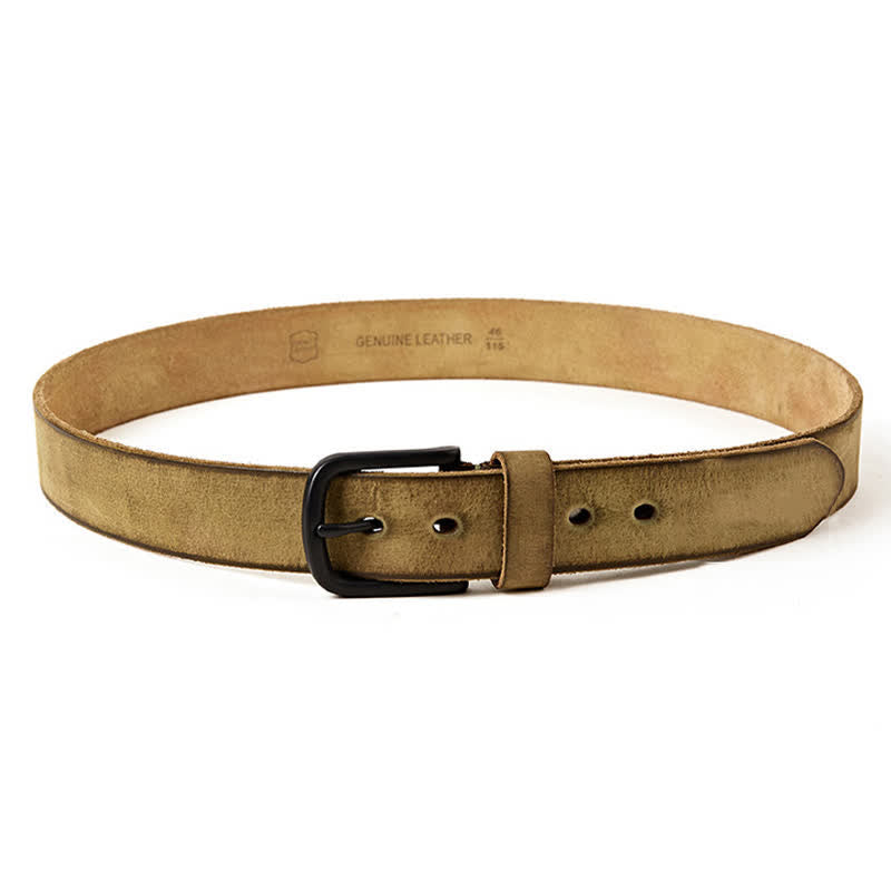 Cintura da uomo in pelle lucida opaca in stile minimalista - image 14