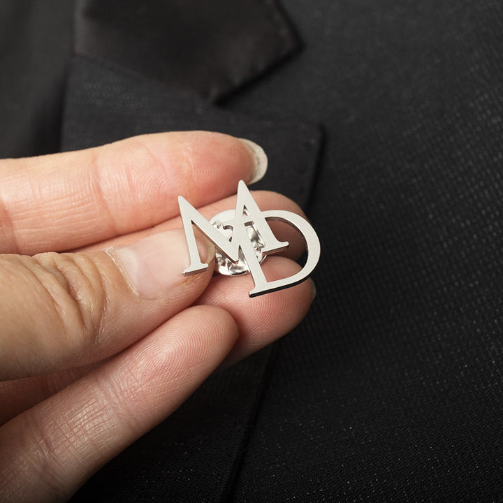Spilla con lettere iniziali personalizzate Accessori in acciaio inossidabile - image 2
