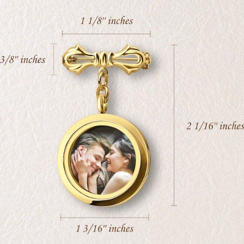 Personalizza la tua spilla con fiocco fotografico, spilla commemorativa in metallo - image 10