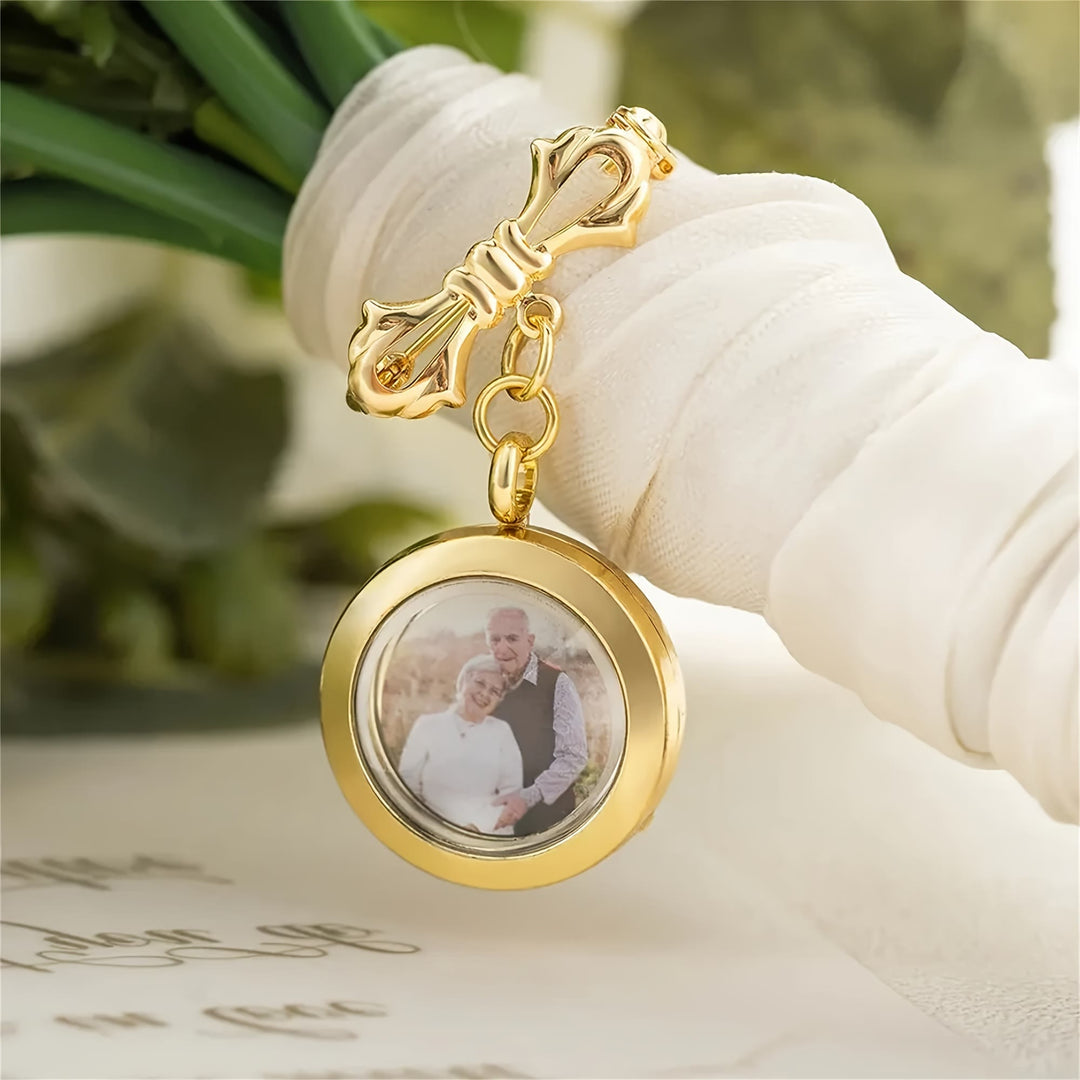 Personalizza la tua spilla con fiocco fotografico, spilla commemorativa in metallo - image 3