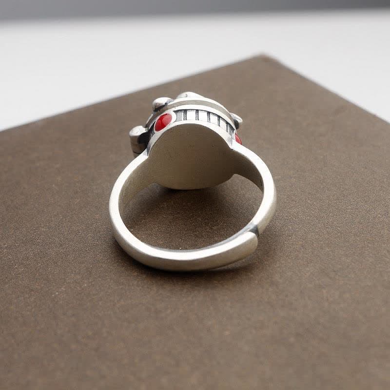 Anello regolabile con fiore di rosa e scomparto nascosto - image 2
