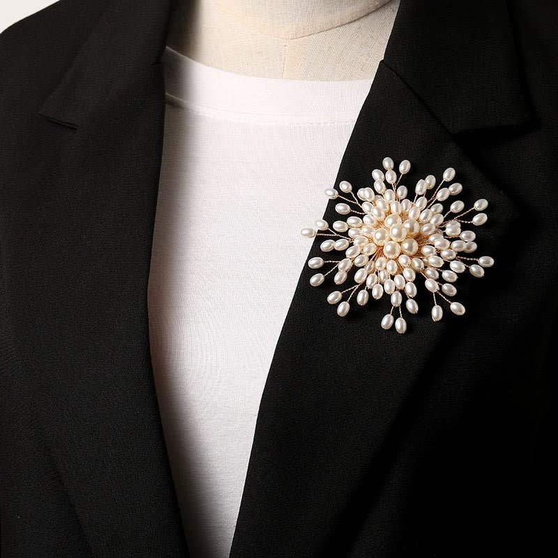Elegante spilla di perle finte per accessori da sposa da donna - image 1