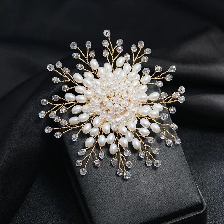 Elegante spilla di perle finte per accessori da sposa da donna - #C - image 6